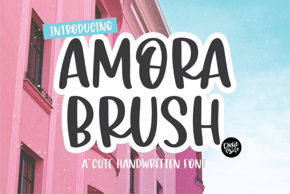 Amora Brush: A Friendly Handwritten Font for Makers