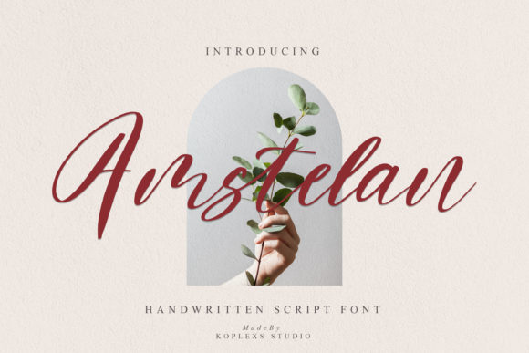 Amstelan: A Premium Script Font for Editorial Design