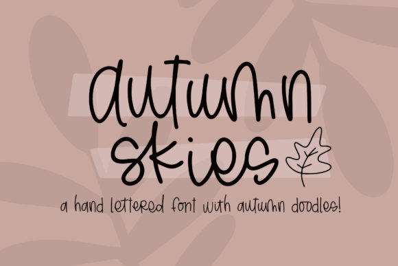 Autumn Skies: A Whimsical Script Font for Editors