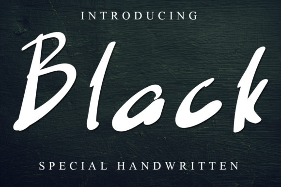 Black: A Bold Urban Handwritten Font for Branding