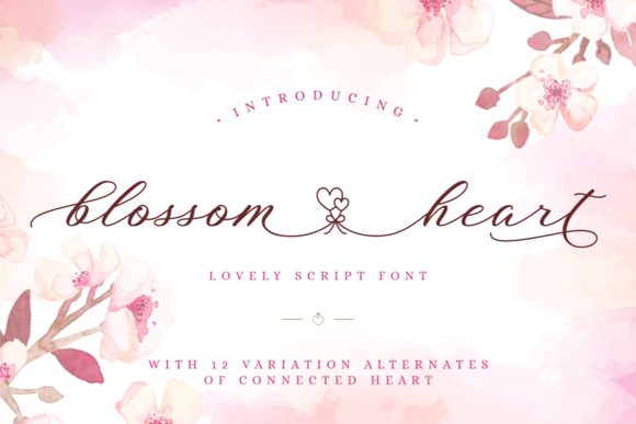 Blossom Heart: A Romantic Script Font for Campaigns