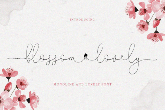 Blossom Lovely: A Handwritten Font for Editorial Elegance
