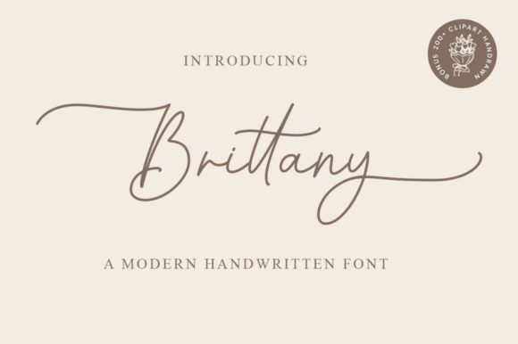 Brittany: A Timeless Handwritten Font for Editorial Design