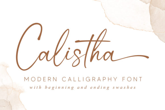 Calistha: A Charming Script Font for Makers