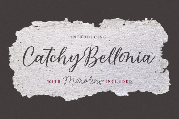 Catchy Bellonia: A Script Font for Your Brand