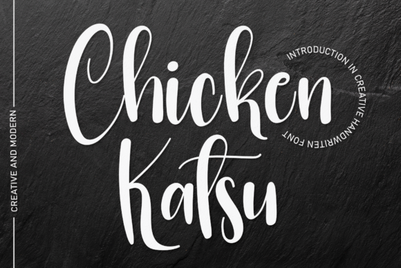 Chicken Katsu: A Handwritten Font for Editorial Design
