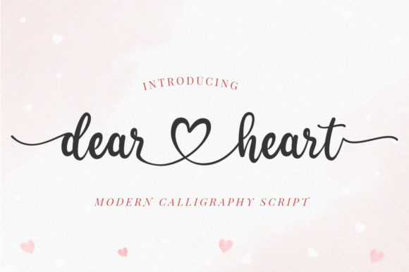 Dear Heart: A Romantic Handwritten Font for Editorial Design