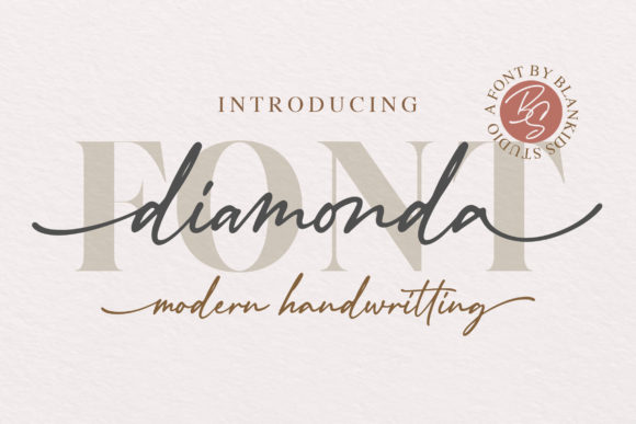Diamonda: A Handwritten Font for Modern Branding
