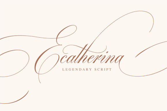 Ecatherina: A Graceful Script Font for Elegant Branding