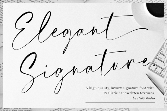 Elegant Signature: A Refined Script Font for Editorial Design