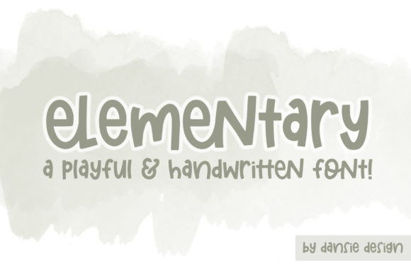 Elementary: A Modern Handwritten Font for Web Design