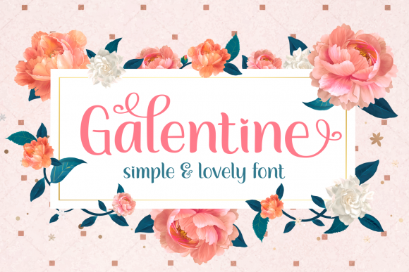 Galentine: A Romantic Script Font for Brand Identity