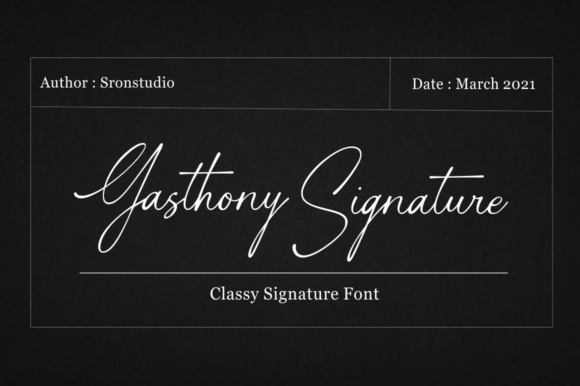 Gasthony Signature: A Delicate Script Font for Editorial Design