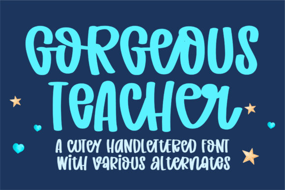 Gorgeous Teacher: A Handwritten Font for Marketers