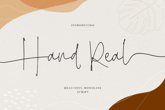Hand Real: A Fashionable Handwritten Font for Crafters