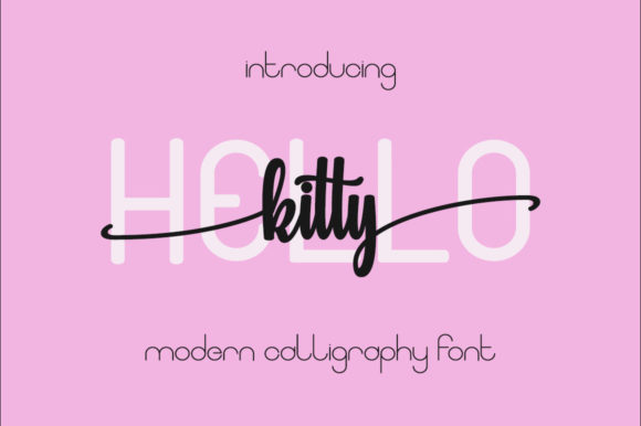 Hello Kitty: A Romantic Script Typeface for Marketers