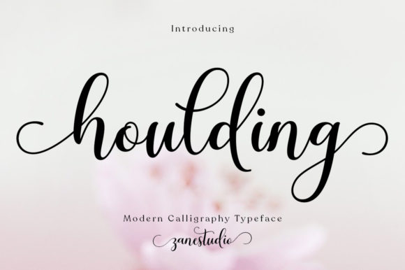 Houlding: A Romantic Script Font for Brand Identity