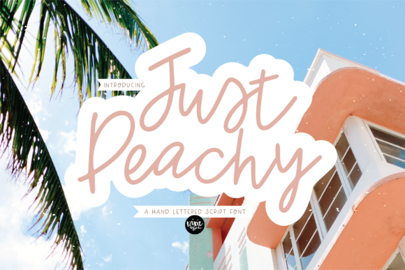 Just Peachy: A Flowing Script Font for Editorial Design