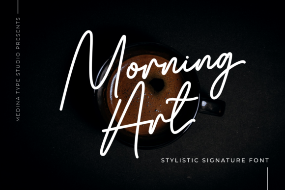Morning Art: A Romantic Handwritten Font for Makers