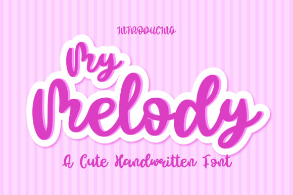 My Melody: A Handwritten Font for Editorial Design