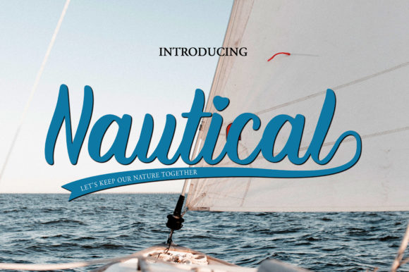 Nautical: A Charming Script Font for Editorial Design