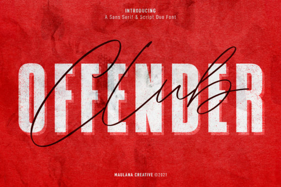 Offenders Club Duo: A Bold Font for Editorial Design