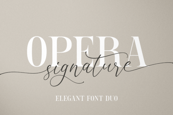 Opera Signature: A Refined Duo Font for Branding