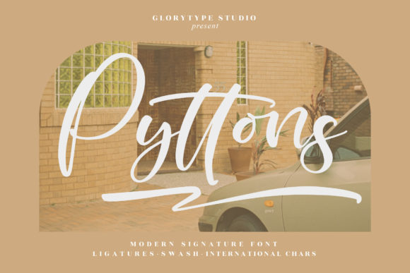 Pyttons: A Playful Script Font for Small Business Branding