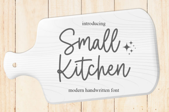 Small Kitchen: A Stylish Script Font for Campaigns