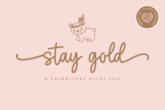 Stay Gold: A Dainty Handwritten Font for Makers