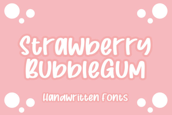 Strawberry Bubblegum: A Playful Handwritten Font Review