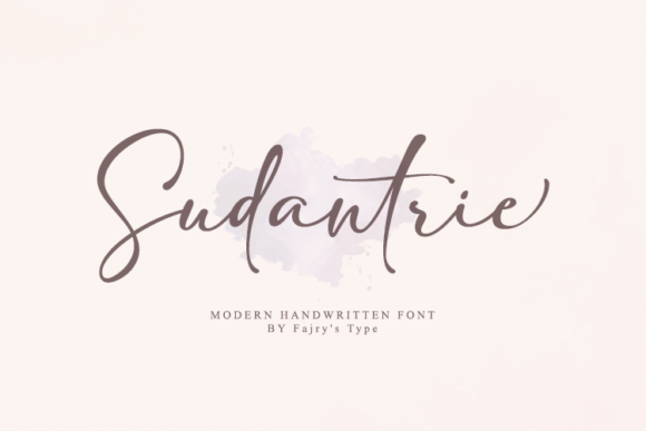 Sudantrie: A Handwritten Font for Modern Web Design
