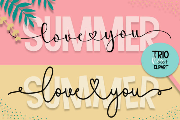 Summer Love You: A Playful Font for Brand Identity