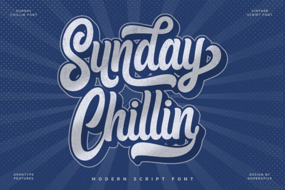Sunday Chillin: A Retro Script Font for Web Design